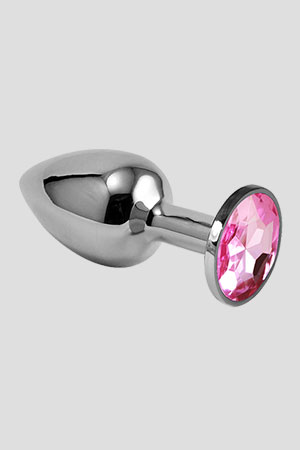 Plug Anale Rosebud Small Silver 7cm Rosa Plug Anale Rosebud Small Silver 7cm Rosa